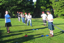 mini Highland games Edinburgh